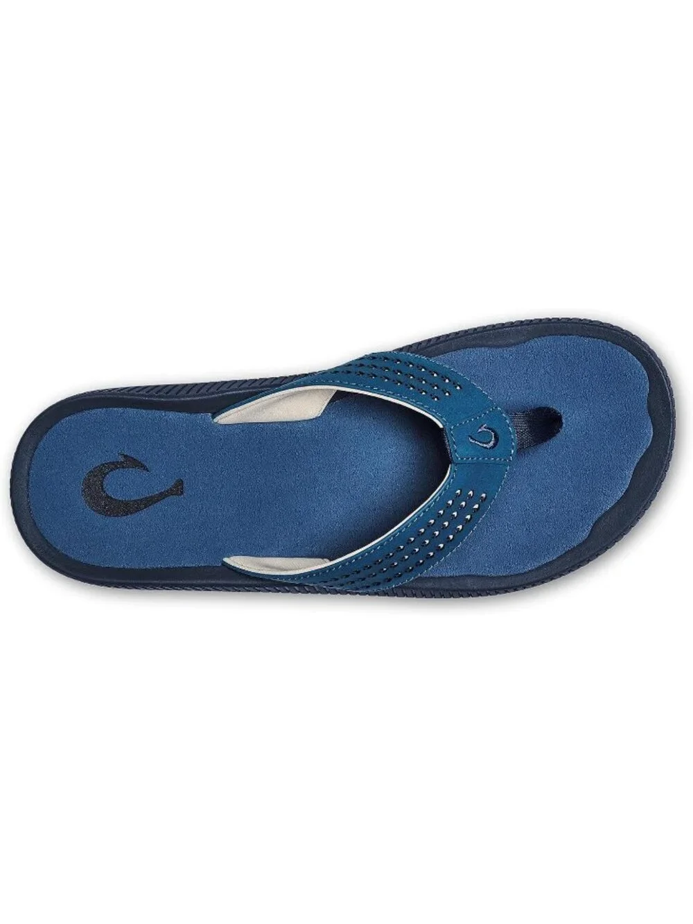 Men's Coastal Blue Resistant Flip Flops Arch Support Comfort Beach Sandal Shoes